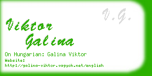 viktor galina business card